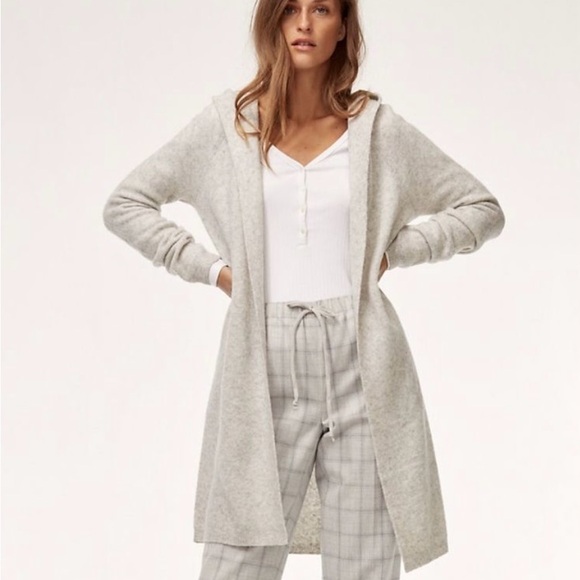 Aritzia Babaton Long Wool Hooded Cardigan - Picture 9 of 10